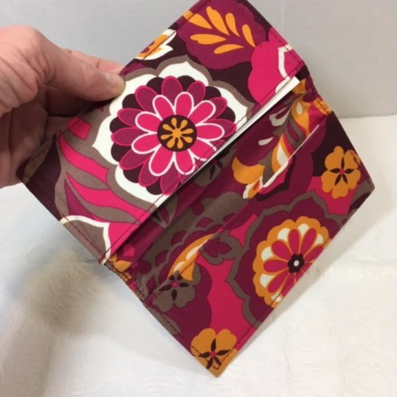 Vera Bradley Floral Checkbook Cover 7"x 3.5" - Picture 8 of 10